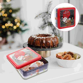 Коледна лидице кутия за Коледни подаръци кутии за подаръци Муссовый декор за парти Желязна облекло Подаръци