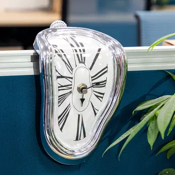 Нови сюрреалистични плавящиеся чете стенен часовник в стил сюрреалист Салвадор Дали, украса за стенни часовници в стил Дали, подарък за дома и градината